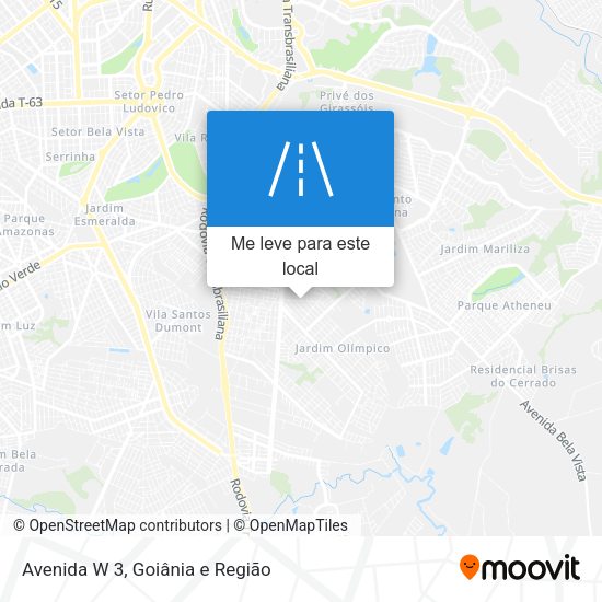 Avenida W 3 mapa
