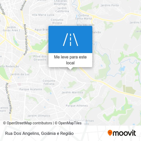 Rua Dos Angelins mapa