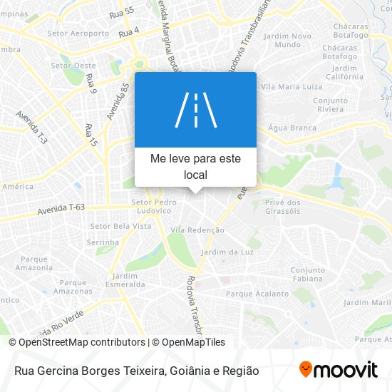 Rua Gercina Borges Teixeira mapa