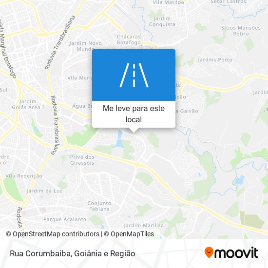 Rua Corumbaiba mapa