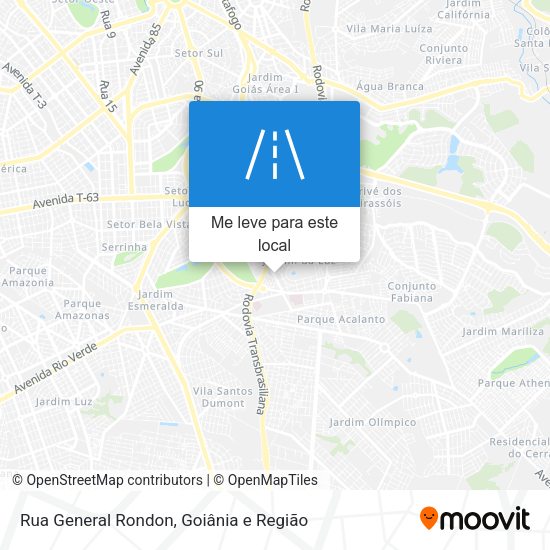 Rua General Rondon mapa