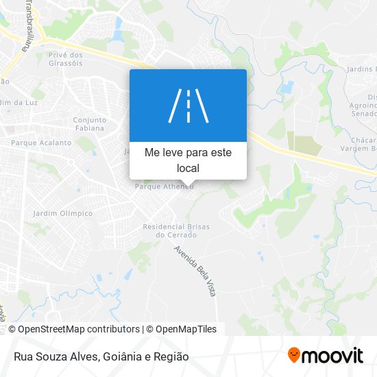 Rua Souza Alves mapa