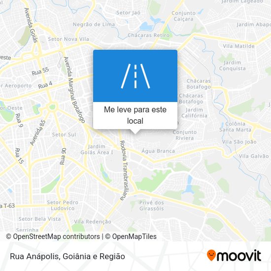 Rua Anápolis mapa
