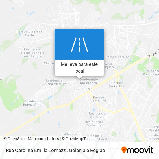 Rua Carolina Emília Lomazzi mapa