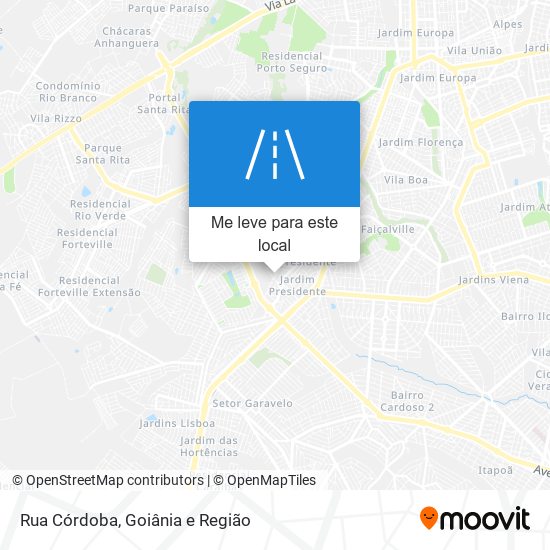 Rua Córdoba mapa