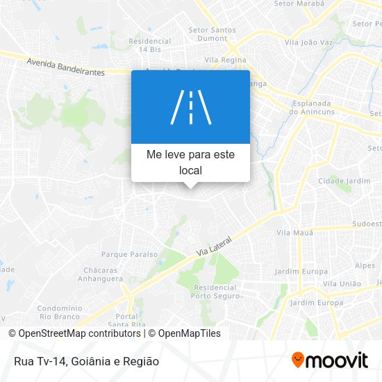 Rua Tv-14 mapa