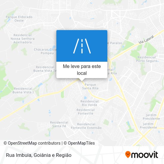 Rua Imbuia mapa