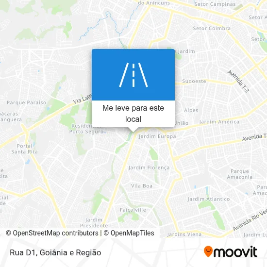 Rua D1 mapa