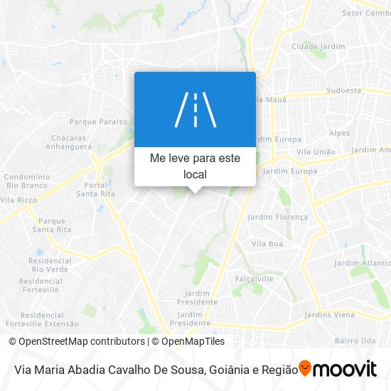 Via Maria Abadia Cavalho De Sousa mapa