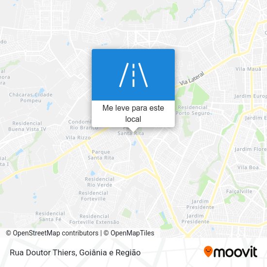 Rua Doutor Thiers mapa