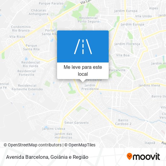Avenida Barcelona mapa