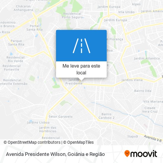 Avenida Presidente Wilson mapa