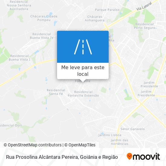 Rua Prosolina Alcântara Pereira mapa