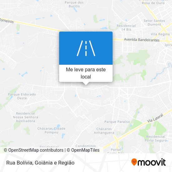 Rua Bolívia mapa