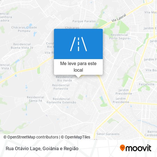 Rua Otávio Lage mapa