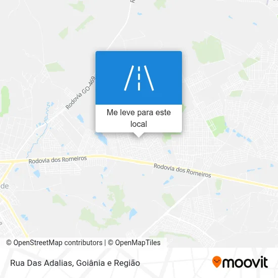 Rua Das Adalias mapa