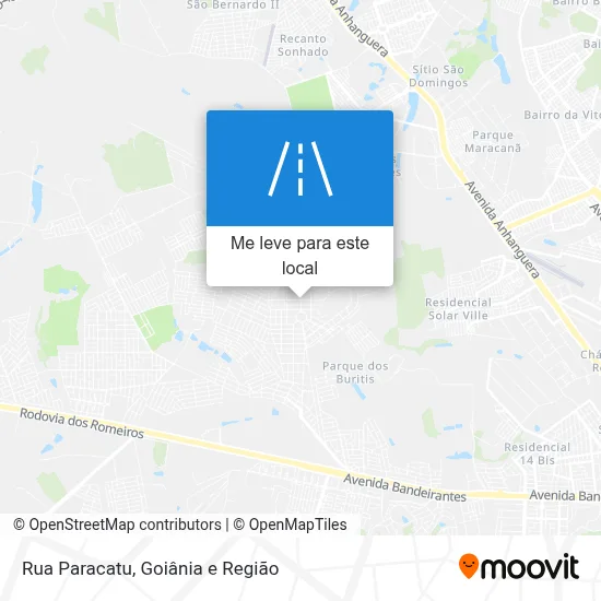 Rua Paracatu mapa
