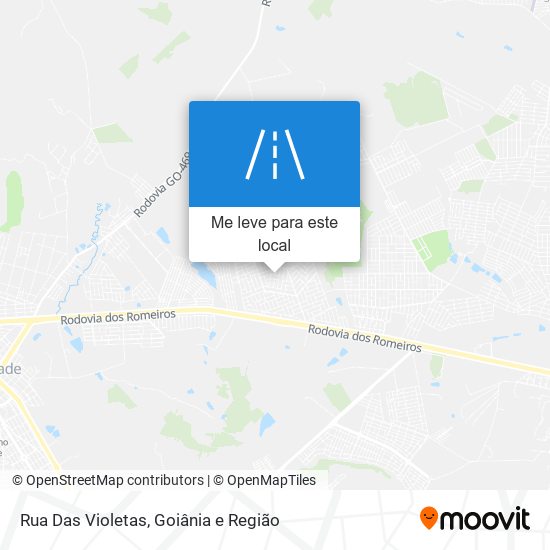 Rua Das Violetas mapa