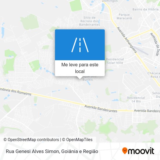 Rua Genesi Alves Simon mapa