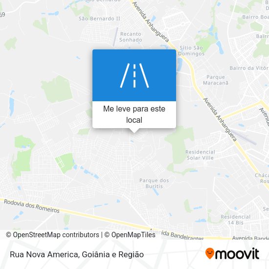 Rua Nova America mapa