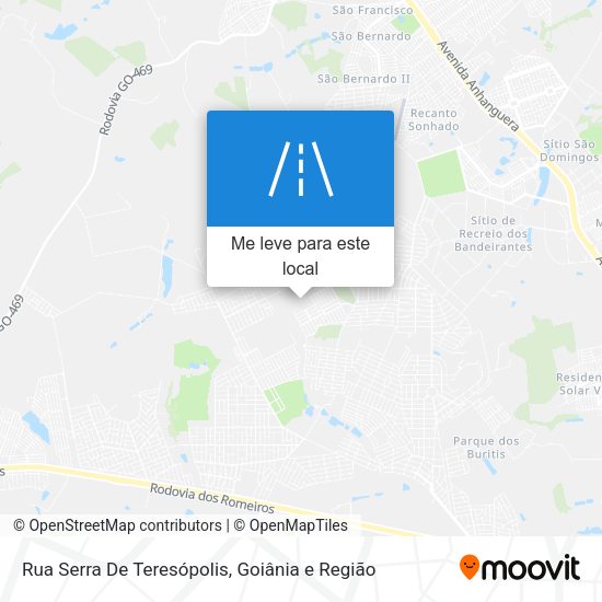 Rua Serra De Teresópolis mapa