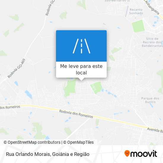 Rua Orlando Morais mapa