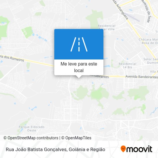 Rua João Batista Gonçalves mapa