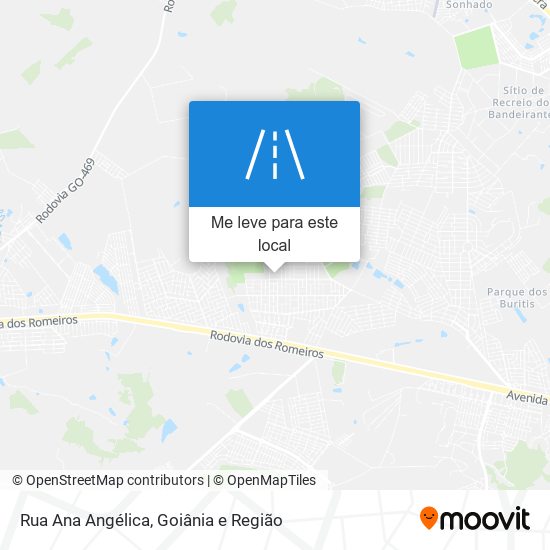 Rua Ana Angélica mapa