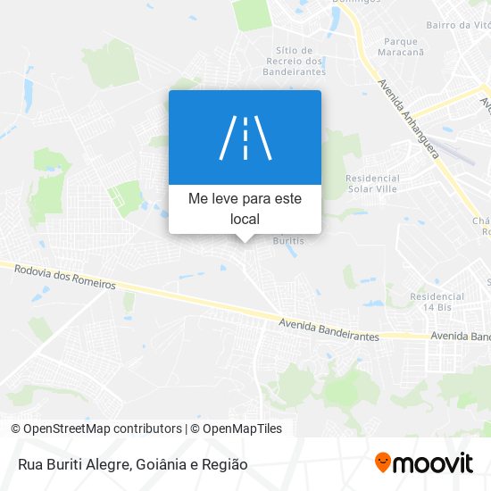 Rua Buriti Alegre mapa