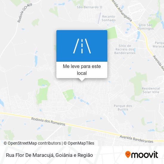Rua Flor De Maracujá mapa
