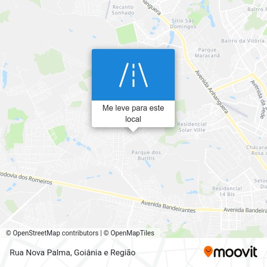 Rua Nova Palma mapa