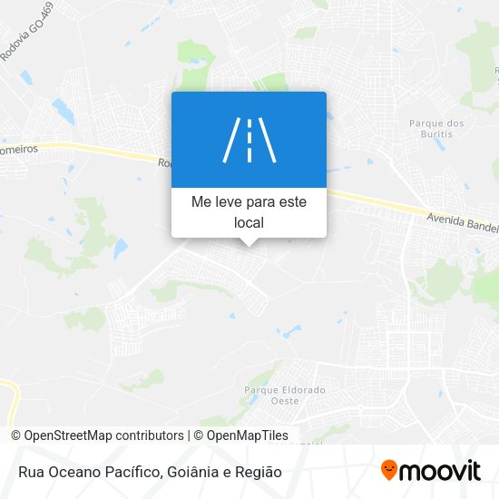 Rua Oceano Pacífico mapa