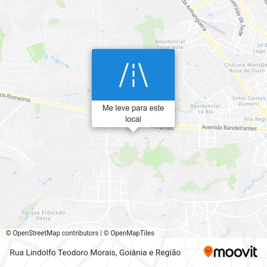 Rua Lindolfo Teodoro Morais mapa