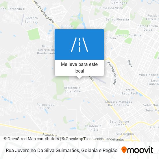 Rua Juvercino Da Silva Guimarães mapa