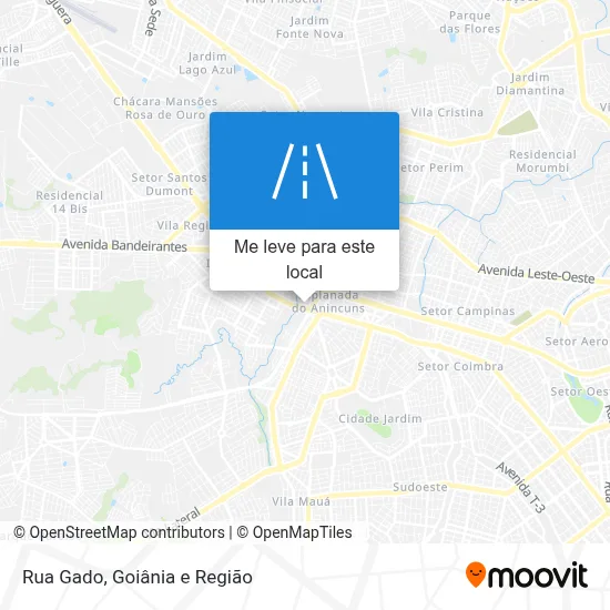 Rua Gado mapa