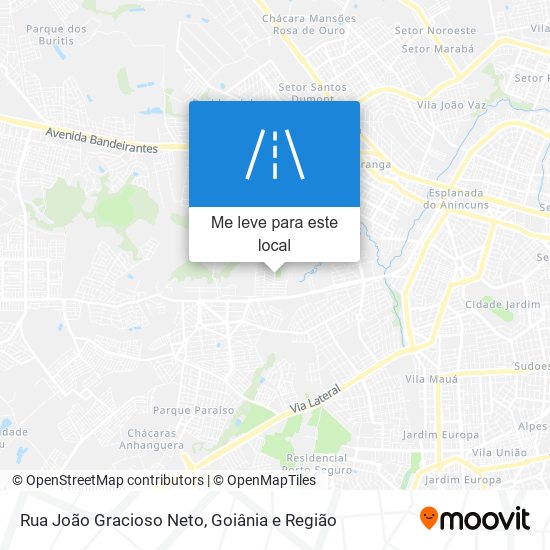 Rua João Gracioso Neto mapa