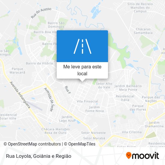 Rua Loyola mapa