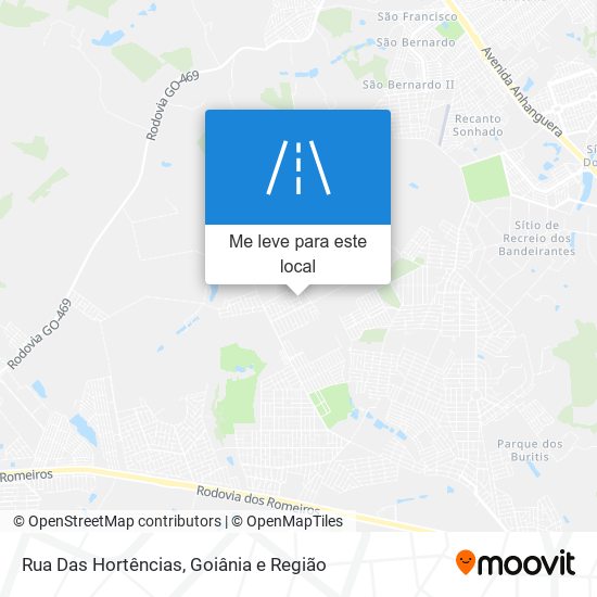 Rua Das Hortências mapa