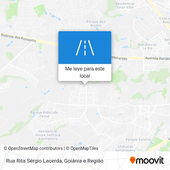 Rua Rita Sérgio Lacerda mapa