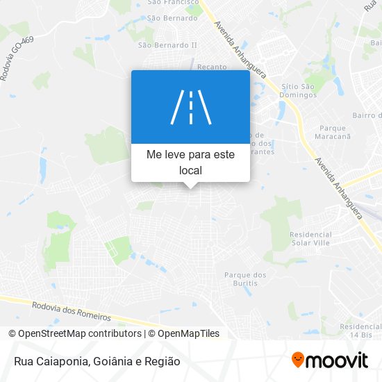 Rua Caiaponia mapa