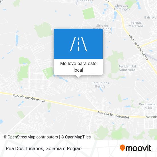 Rua Dos Tucanos mapa