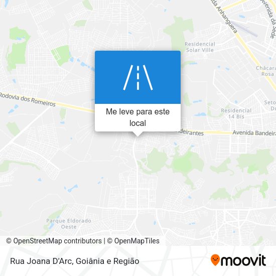 Rua Joana D'Arc mapa
