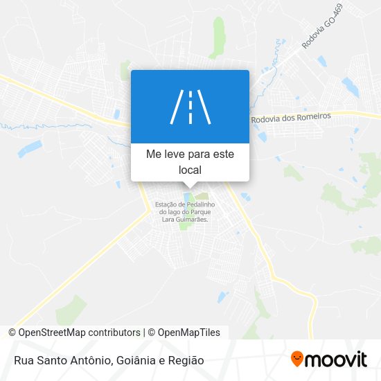 Rua Santo Antônio mapa