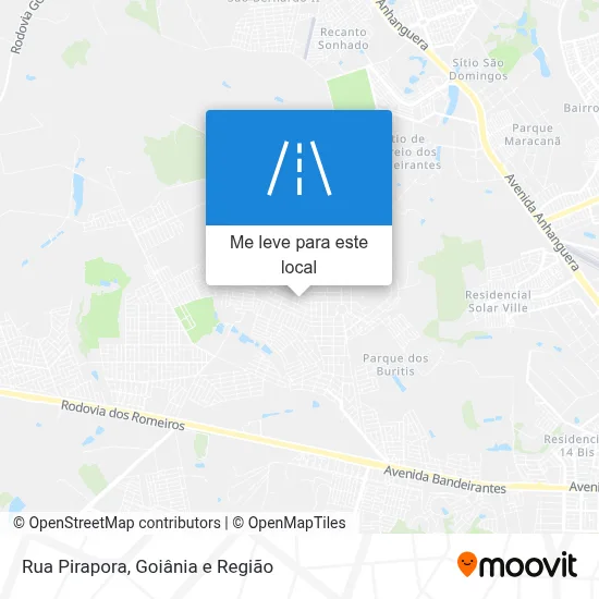 Rua Pirapora mapa