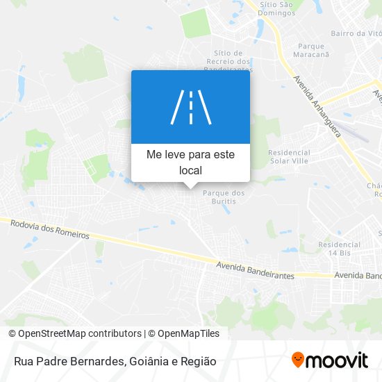 Rua Padre Bernardes mapa