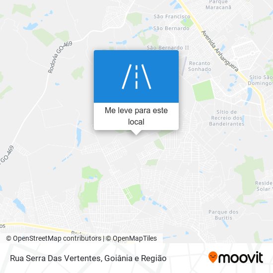 Rua Serra Das Vertentes mapa