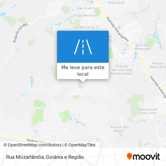 Rua Mozarlândia mapa