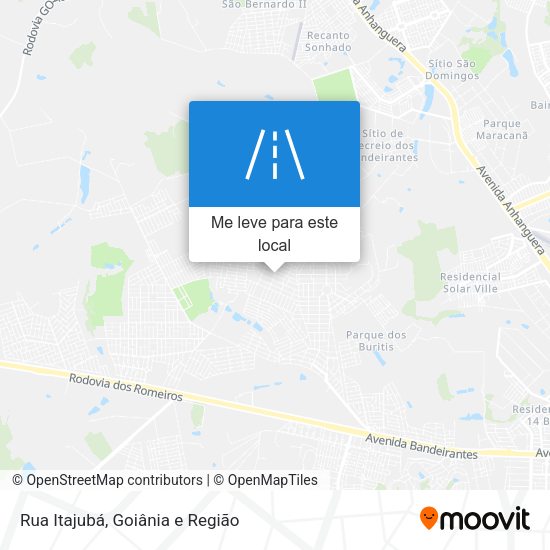 Rua Itajubá mapa