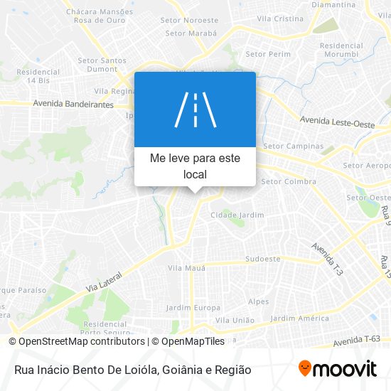 Rua Inácio Bento De Loióla mapa