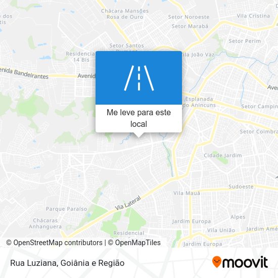 Rua Luziana mapa